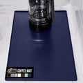 GORILLA GRIP Silicone Coffee Mat, Espresso Machine Bar Accessories, Keep Kitchen Counters Clean, Stays in Place, Waterproof and Heat Resistant Dish Drying Mats, Home Decor Essentials, 11.5x18.10, Navy