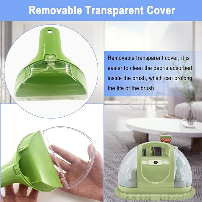 Upgraded 1400B Little Green 5.3" Detachable Tough Stain Brush Tool Replacement for Bissell Little-Green Upright &Portable Carpet Cleaners for 1400B 4075 3860 1425 2458 3194 3353 Series,1+3 Brush,Green