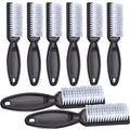 Handle Grip Nail Cleaning Brush, Hand Fingernail Cleaner Brush Manicure Tools Scrub Cleaning Brushes for Toes and Nails (8Pcs, Black)