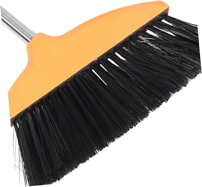 Cabilock Wide Angle Broom with Soft Bristles Efficient Household for Indoor Dust and Hair Removal for Home Maintenance and Quick