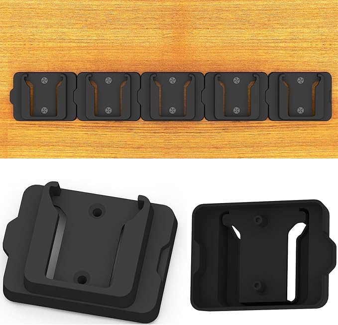 Battery Holder for Milwaukee 18 18V Battery (No Battery), 18Packs Wall Mount Batteries Storage for Wall, Work Van, Shelf, Toolbox