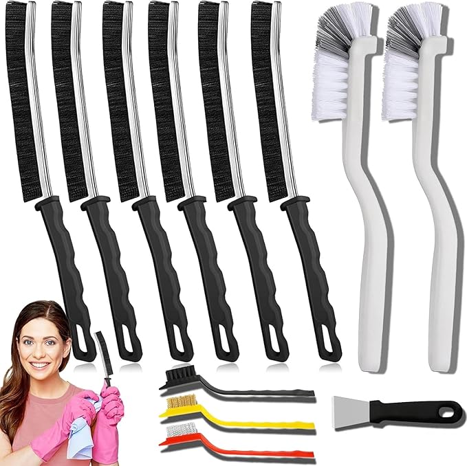 Crevice Cleaning Brush,Multifunctional Cleaning Brush Tool, Bathroom Gap Brush, Small Cleaning Brush, Grout Brush, Kitchen Brush,