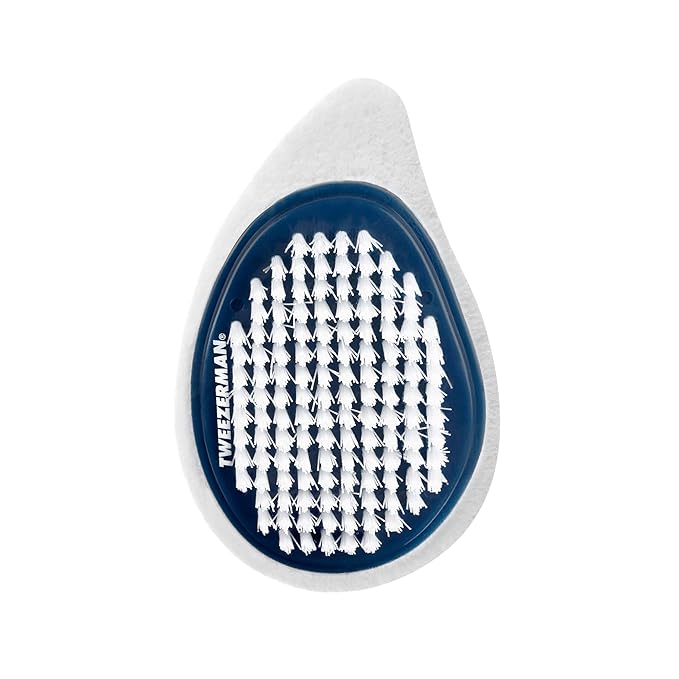 Tweezerman Exclusive Dual Surface Nail Brush & Callus Combo, Evening Blue