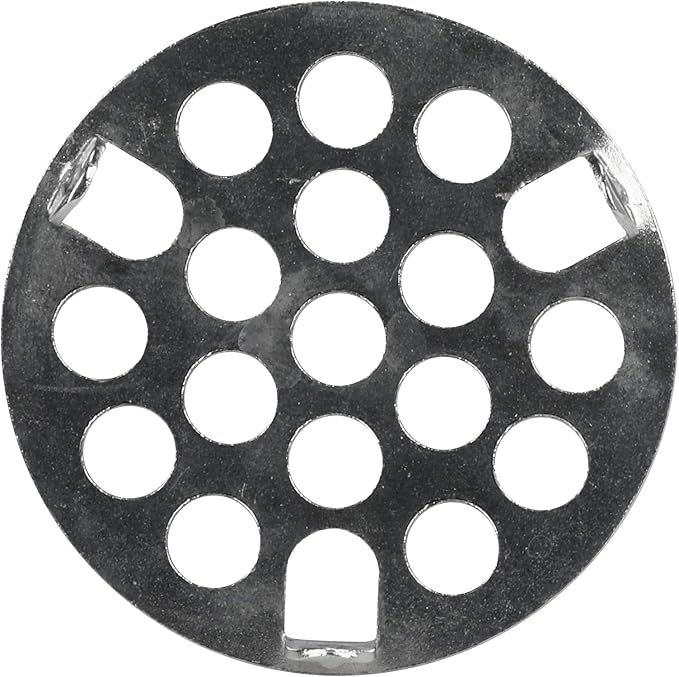 Danco 80062 9D000 1-5/8" Metal Drain Strainer, Chrome, Brass , White