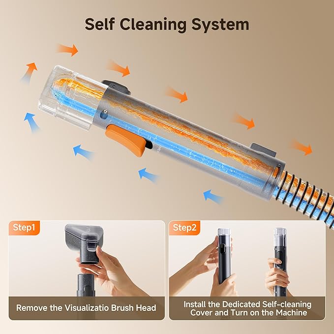 uwant Portable Carpet and Upholstery for Deep Cleaner, 18Kpa Carpet Cleaner Machine for Cars, Pets with Cleaning Tool and Self Cleaning Set of 1 for Spot, Rug, Couch