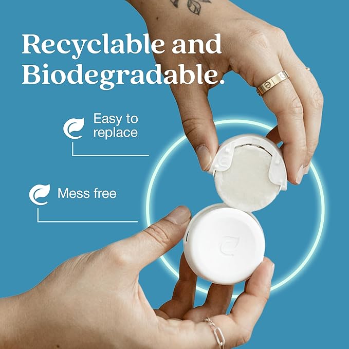 Enviroscent Non-Toxic Air Freshener Paper Refills - Compatible with Enviroscent Plug Hub® Warmer Kit - Home Fragrance Lasts Up to 90 Days - Spring Water & Lotus Scent (Pack of 2)