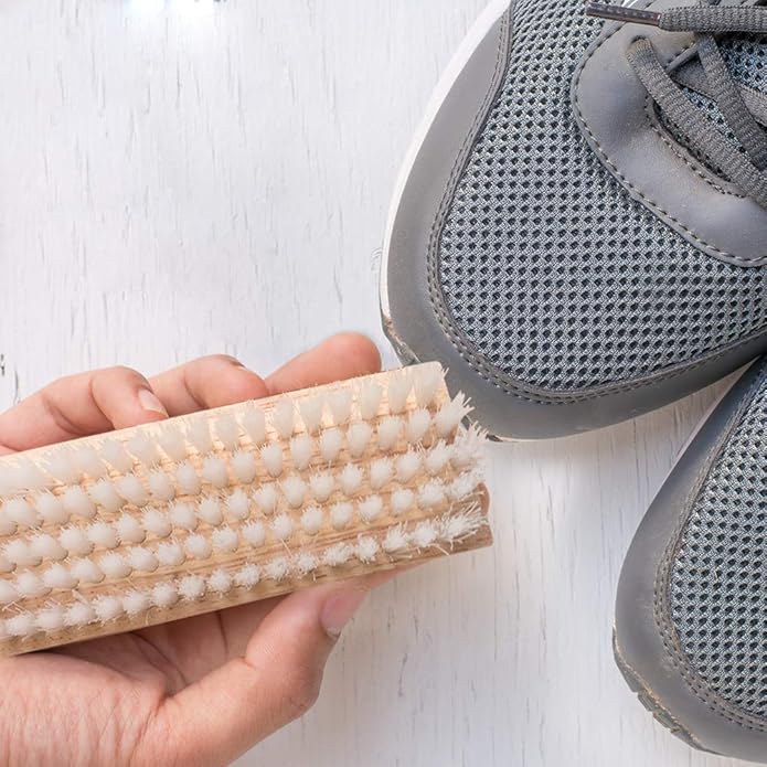 Sneaker Cleaner Brush/Cleaning Brush Premium Double Sided Wooden Shoe Care Brush Made with Nylon