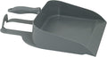 Superio Heavy Duty Plastic Step-on Dustpan with Comfort Grip Handle Grey, Durable, Lightweight Multi Surface Dust Pan Easy Broom Sweeping, 10-inch Wide, 1-Pack
