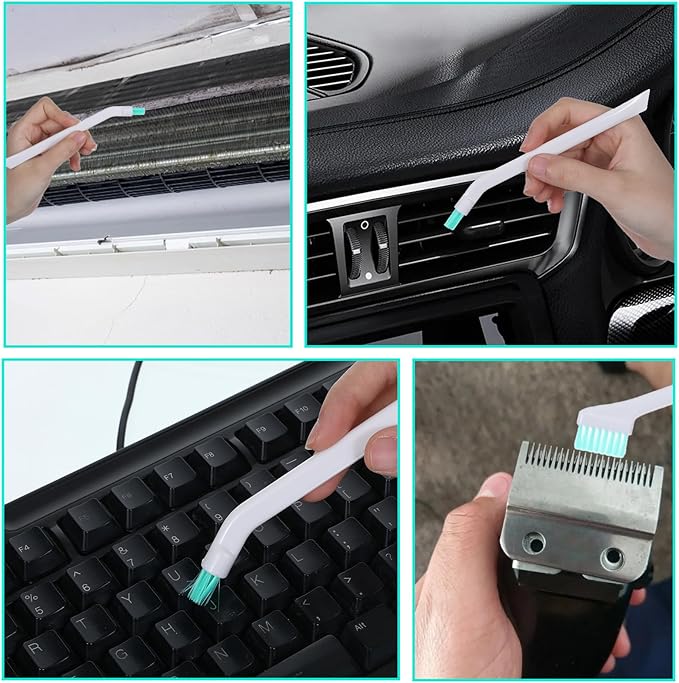 16 Pack Small Household Cleaning Brushes Crevice Cleaning Tool Deep Detail Crevice Cleaner Brush Set Detail Tiny Scrub Cleaner Brush Micro Crevices Scrub Cleaners Tool for Small Holes Corner Space