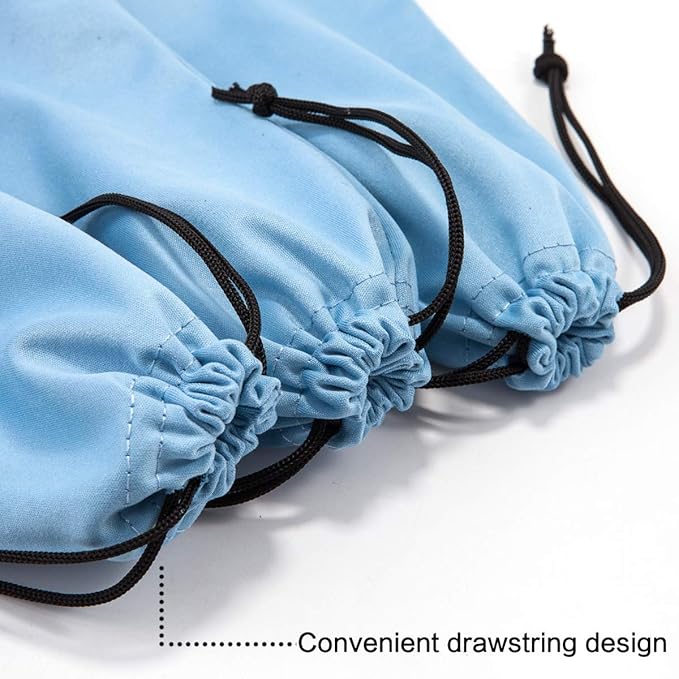 TRIUMPH VISION Soft Eyeglass Pouch 3 Pack - Pouch for glasses Microfiber Screen Cleaning Bag
