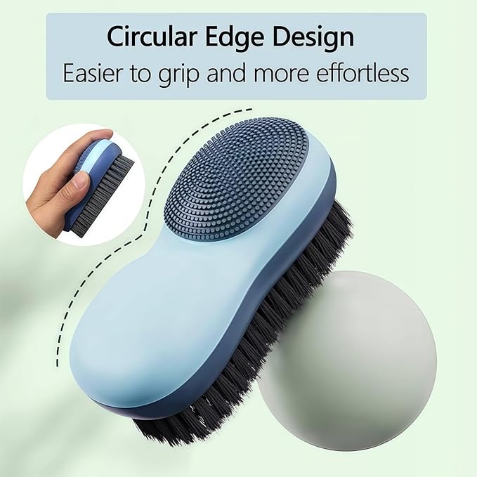 Heavy Duty Nail Brush for Cleaning Fingernails Two Sided Fingernail Scrub Brush Scrubber Stiff Bristles Mechanical Brush for Hand and Under Nails