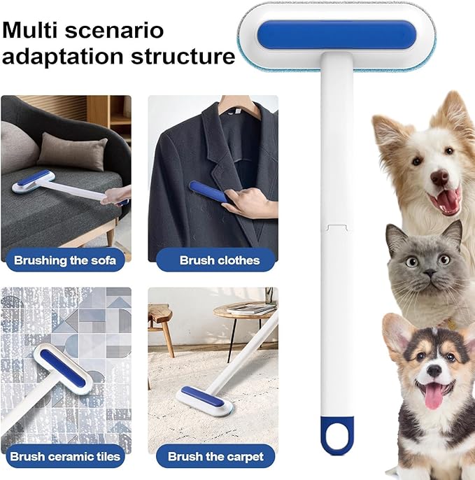 Pet Hair Removal Brush | Electrostatic Dog Grooming Supplies,Mesh Screen Cleaner Brush - for Dog Owners Office Car Clothes Bedding Sheets Carpets Sofas Apartment Mattress