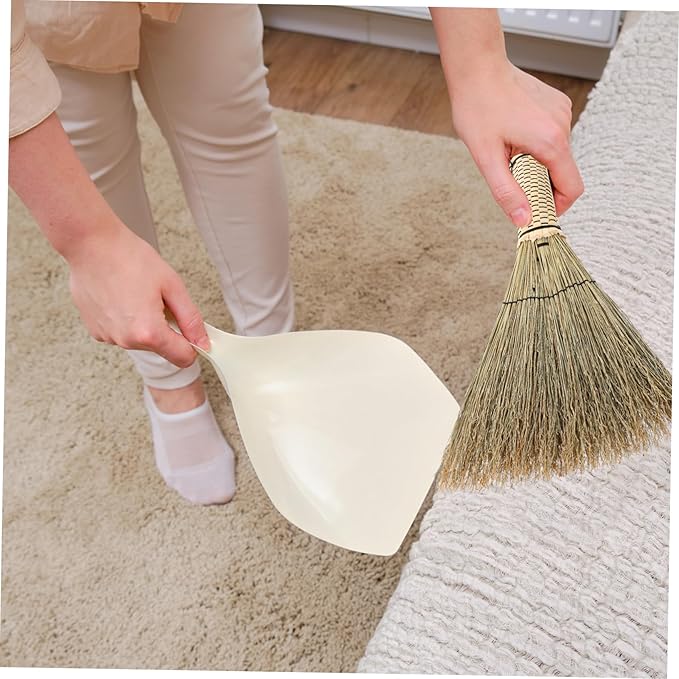 Mini Woven Corn Broom with Short Handle Soft Brush for Sweeping Bedrooms Sofas and Carpets Handmade Cleaning Tool for Indoor and Outdoor Use