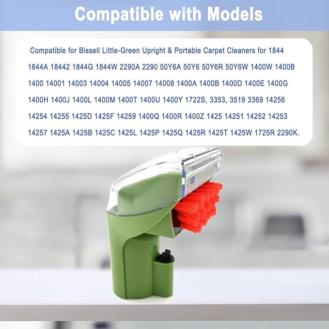1400B Little Green 3" Tough Stain Brush Tool Replacement for Bissell Little-Green Upright & Portable Carpet Cleaners for 1400B 4075 3860 1425 1400W 1400 3353 1986 1844 3860 2290A Series,1 Brush