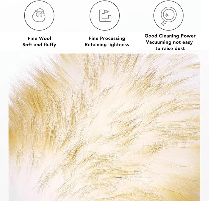 Keenso Portable Lambswool Duster, High Strength Multifunctional Wooden Handle Lambswool Duster for Blinds Table Piano Accessory (Short Handle)