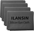 Silicon Gun Cloth 12'' ×12'' Gun Cleaning Cloths Lint Free - Gun Cleaning Wipes with Silicon Gray Gun Cleaning Rags for Gun Cleaning/Polishing Silicon Rags/Rust Wipes