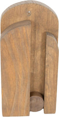 Lehman's Amish Handcrafted Broom Holder, Wall-Mount Wooden Storage Solution for Corn Brooms, Fireplace Brooms and More, Stained Finish