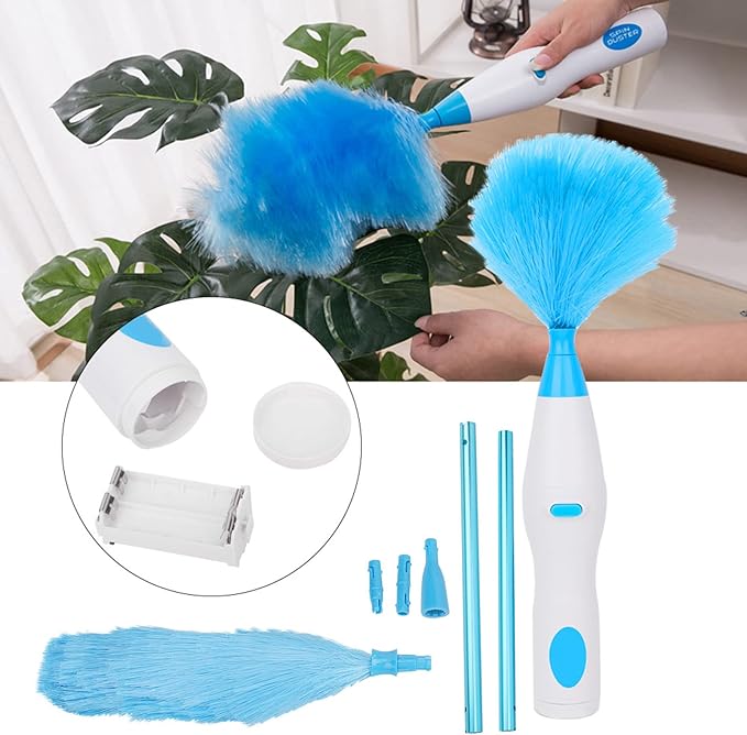 180° Electric Furniture Duster, 9.25 * 1.57in Automatic Duster, Electrostatic Adsorption for Furniture Doors and Cars Keyboards