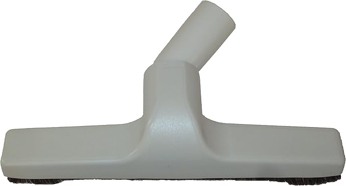 Fitall Generic Plastic Floor Brush with Horse Hair Bristles Tool Attachment Fits 1.25 Inch Vacuum Cleaner Wands, 10 Inch Wide Cleaning Path, White.