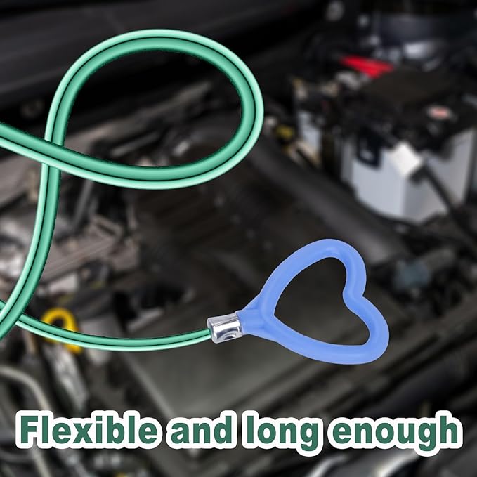 5pcs Sunroof Drain Cleaning Tool, 118in Flexible Long Pipe Cleaner with 2 Clean Brush 1 Syringe 1 Syringe Hose Heart Handle Design Tube Cleaner Brush for Auto Car Sunroof Wiper