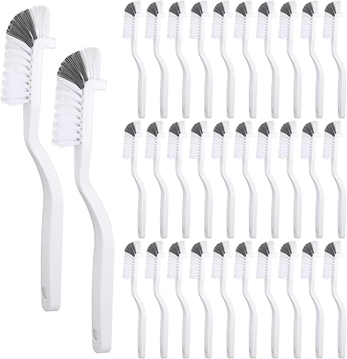 36Pcs Kitchen Scrub Brush Dish Brush, Bulk Sink Bathroom Edge Corner Cleaning Brushes, Right Angle Kitchen Brushes, Stiff Bristles for Bathtub, Shower
