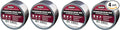 Nashua 361-11 Foil Tape for Waterproofing Repair, 11 mil Thick, 10 m Length, 48 mm Width, Aluminum (4)