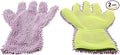 BokWin 2-Pack Car Wash Mitt Scratch Free, 5-Finger Microfiber Wash Mitts, Car Interior Exterior Cleaning Gloves, Auto Chenille Washing Sponge Kits for Cleaning Wheel Tight Spot(Purple)