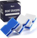 RainierSupplyCo Boat Scuff Eraser - Magic Boat Erasers for Cleaning Seats, Hulls, & Interiors - Non-Toxic & Safe for Vinyl, Leather & Fiberglass Surfaces - Ideal for Pontoon and Marine Cleaning Kits
