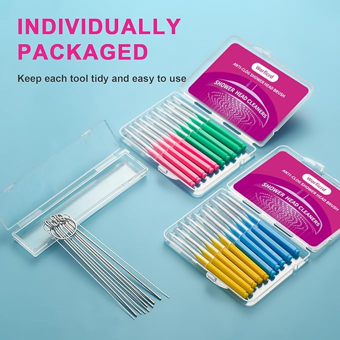 30 Pieces Tiny Brushes for Cleaning Shower Head, Shower Head Nozzle Cleaner Tool Unclogging Small Holes, Cleaning Brushes Picks for Home and Kitchen