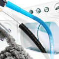 Holikme 2 Pieces Dryer Vent Cleaner Kit, Dryer Lint Vacuum Attachment and Flexible Dryer Lint Brush Vacuum Hose, Lint Remover, Refrigerator Coil Brush,Blue