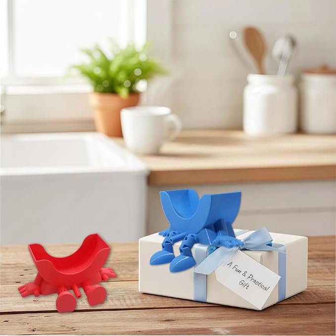 Cute Hanging Sponge Holder,Smiley Face Sponge Holder with Drainage Keeps Your Sponge Dry & Smiling,For Scrub Daddy Holder,Spac-Saving & Quick Drying Sponge Storage Organizer (white)
