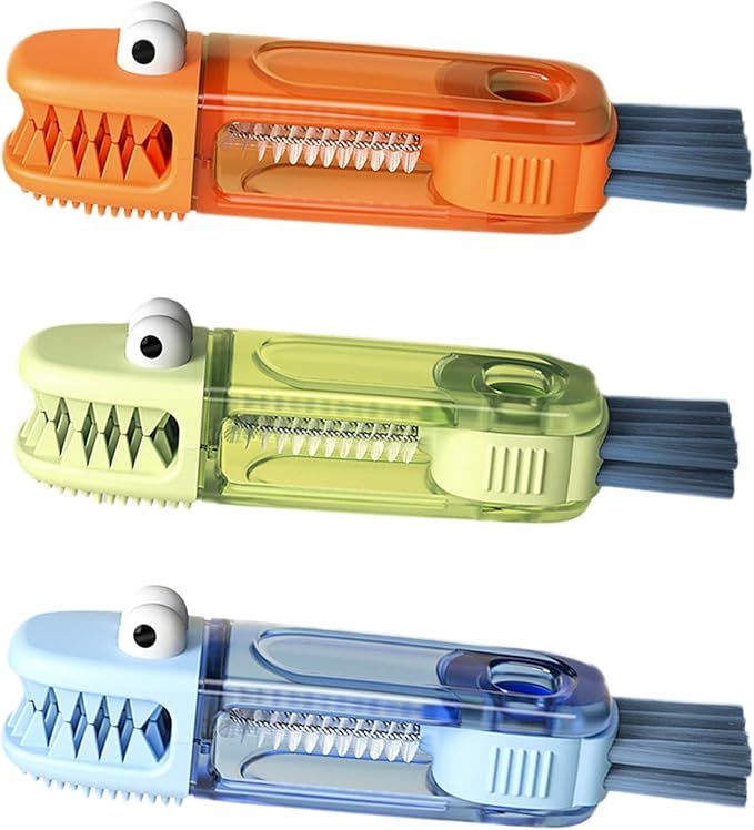 3 Pack 4 in 1 Cup Lid Cleaning Brush Water Bottle Cleaner Brush, Water Bottle Brush Cleaner for Stanley Owala, Lid Cleaning Brush for Kitchen Bottle Cup Mug