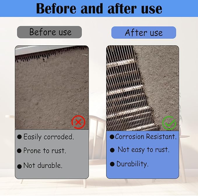 6 Pcs Radiator Comb Tool Set, Multiple Sizes AC Fin Comb Straightener & Condenser Coil Cleaning Brush, Air Conditioner Repair Cleaner Kit for Evaporator Automotive Refrigerator Hvac (Colored)
