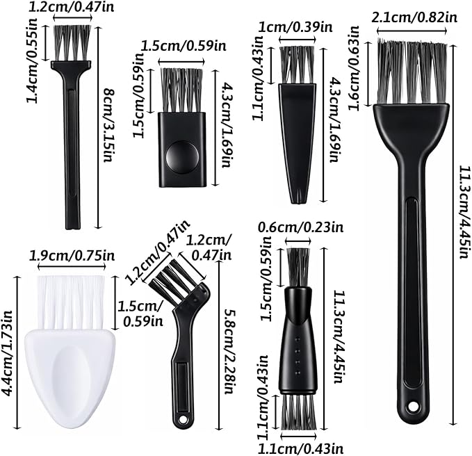10PCS Electric Razor Brush, Shaver Cleaning Brush, Multifunctional Household Appliance Cleaner Kit for Shaver, Blender, Coffee Maker, Keyboard, Car