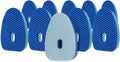 Smilyeez Blue Dotted Non-Scratch Scrubbing Sponge Refill for use with The Dish Daddy (Reg. TM) Dishwand - (10 Pack) Replacement Head