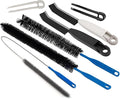 Dryer Lint Trap Cleaning Brush Set, Dryer Vent Cleaner Kit with Refrigerator Condenser Coil Brush, 2 Gap Brushes and 2 Pliers for Home