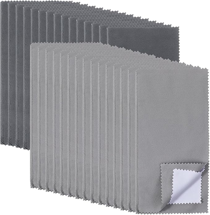 30 Pcs Silver Jewelry Polishing Cloths 6 x 8 inches Jewelry Cleaning Cloth Sterling Polish Cloths