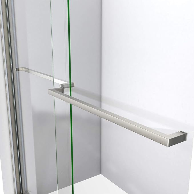 DreamLine Sapphire 44-48 in. W x 76 in. H Semi-Frameless Bypass Shower Door in Brushed Nickel, SHDR-6348762-04