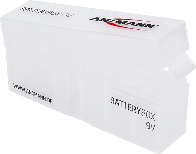 ANSMANN Battery Case for 6x 9V Rechargeable Batteries - Batterybox Storage Case for Transport & Protection (1-Pack)