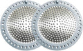 2PCS Shower Drain Hair Catcher, Shower Drain Strainer, Stainless Steel with Silicone Edging, 4.75 Inch Diameter