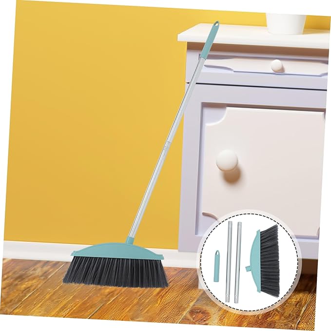 Heavy Duty Handle Broom for Indoor and Outdoor Cleaning Soft Bristles for Dust and Pet Hair Removal Floor Sweeper for Use