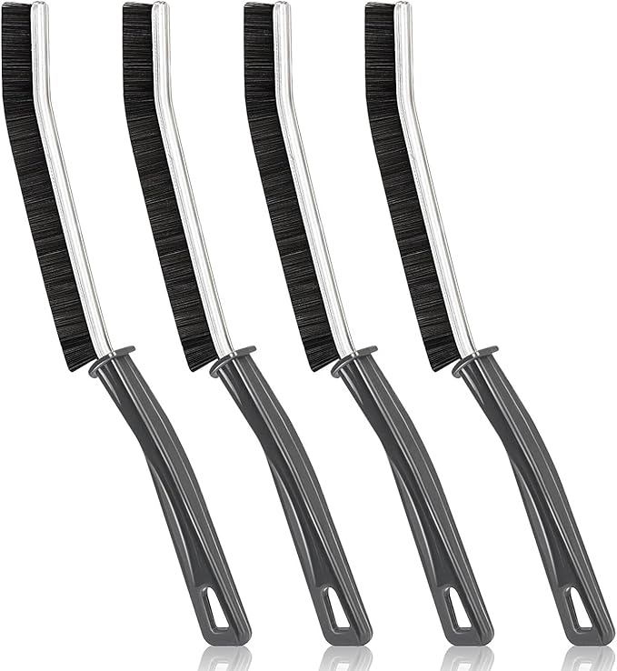 4 pcs, Crevice Brush, Crevice Cleaning Brushes for Household use, Hard Bristle Crevice Brush, Cleaning Brushes Small Spaces, Multifunctional Cleaning Brush, Brush for Windows and Doors.