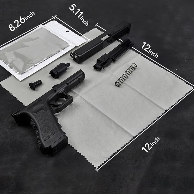 PINGMIC 12"x12" Gun Cleaning Cloth, Microsuede Cloth - Professiona - Polishing - Reusable Gun Cleaning Supplies