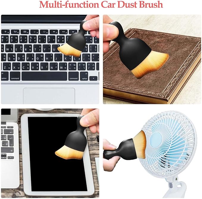 Automotive Interior Dusting Brush, Car Interior Cleaning Soft Brushes, Car Interior Beauty Brush, Suitable for Cleaning Car Interior, Dashboard, Air Conditioning Vents, Leather, Keyboard (1 Pack)