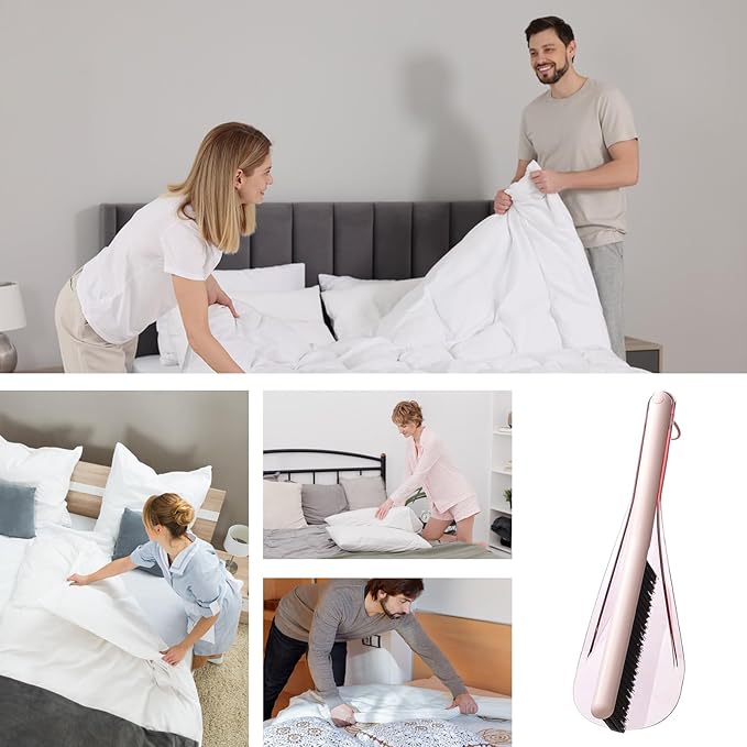Bed Cleaning Brush, Upholstery Duster Tool, Lifter Cleaner with Pet Hair Removal, Furniture Applicator with Sturdy Handle Grip, Cleaning Brush, Home Necessary for Mattress Couch Upholstery Carpet Car