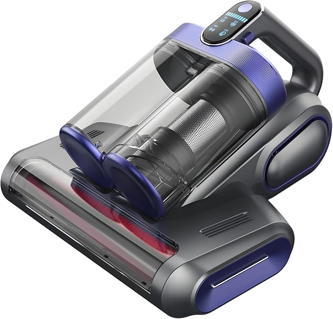 Cordless Mattress Vacuum Cleaner, Bed Vacuum Cleaner with UV-C Light,16000Pa Suction, USB Rechargeable Handheld Vacuum for Couches and Sofas,Deep Cleaning Machine for Mattress & Upholstery,Deepblue