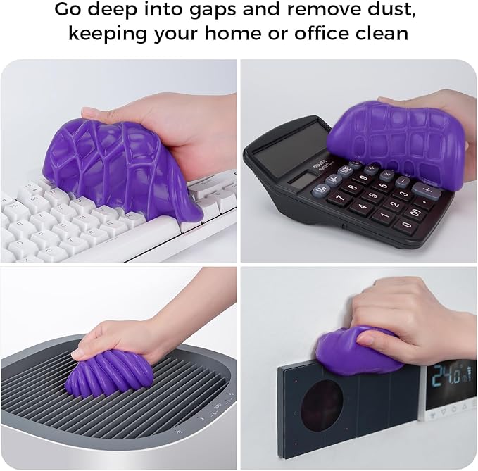 COLORCORAL Handheld Vacuum &Computer Air Duster and Keyboard Cleaning Gel for Office Desktop Laptop Keyboard Car and Home Cleaning