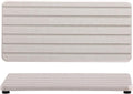 2 PCS Water Absorbent diatomite Coasters, 8.3" x 4" Water Absorbing Stone Tray for Sink, Stone Drying mat for Kitchen Counter, Stone soap Tray Used for Hand Soaps & toiletries & Plants