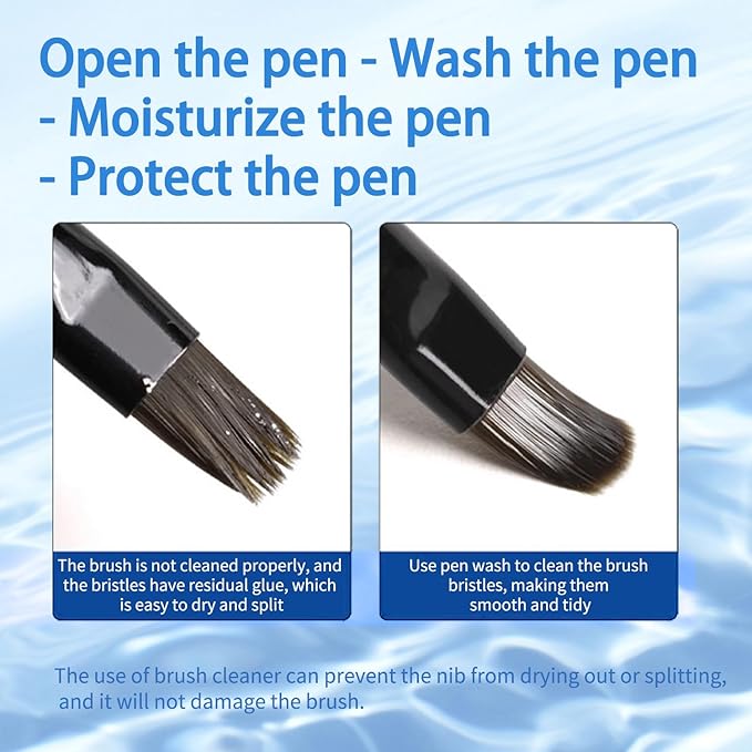 Nail Brush Cleaning Solution - 40ml Nail Art Brush Cleaner for Manicure Products,Nail Brush Cleaner Easily Better Used for Nail Art Design