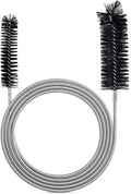 Drain Brush Pipe Cleaning Brush Slim Drain Hole Cleaning Tool Hose Flexible Feeding Tube Cleaning Brush Black Color